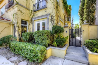 Inside exclusive gates of Canyon Gate, this elegant golf villa on Canyon Gate Country Club in Nevada - for sale on GolfHomes.com, golf home, golf lot