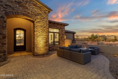 This custom-built gem in 2020 graces Superstition Mountain Golf on Superstition Mountain Club - Prospector in Arizona - for sale on GolfHomes.com, golf home, golf lot