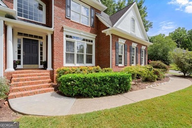 Fall is in the air, and this home frames the season on Woodmont Golf and Country Club in Georgia - for sale on GolfHomes.com, golf home, golf lot