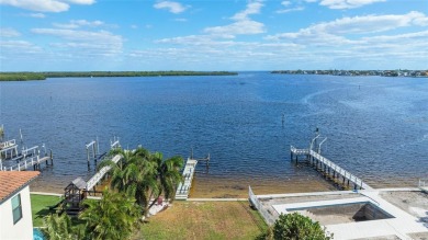 Discover unparalleled waterfront living with expansive views of on Mangrove Bay Golf Course in Florida - for sale on GolfHomes.com, golf home, golf lot