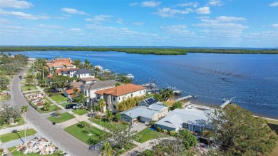 Discover unparalleled waterfront living with expansive views of on Mangrove Bay Golf Course in Florida - for sale on GolfHomes.com, golf home, golf lot