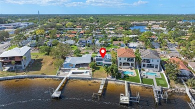 Discover unparalleled waterfront living with expansive views of on Mangrove Bay Golf Course in Florida - for sale on GolfHomes.com, golf home, golf lot