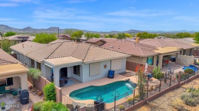 The backyard VIEWS are incredibe! The main house offers 2 on Anthem Golf and Country Club  in Arizona - for sale on GolfHomes.com, golf home, golf lot