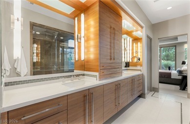 This legacy, desert estate sits perfectly on an elevated lot on on Southern Highlands Golf Club in Nevada - for sale on GolfHomes.com, golf home, golf lot