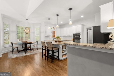 Fall is in the air, and this home frames the season on Woodmont Golf and Country Club in Georgia - for sale on GolfHomes.com, golf home, golf lot