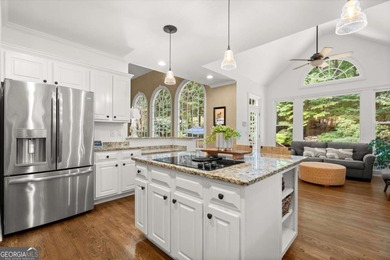 Fall is in the air, and this home frames the season on Woodmont Golf and Country Club in Georgia - for sale on GolfHomes.com, golf home, golf lot