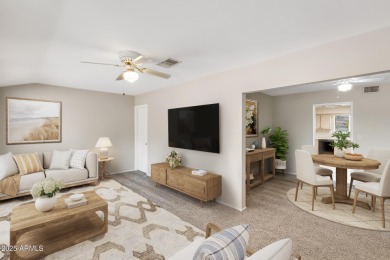 Discover the perfect retirement haven in this timeless 3-bed on Sun City Lakes West and East in Arizona - for sale on GolfHomes.com, golf home, golf lot