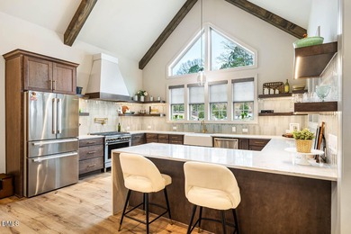 Stunning custom ''Brighton Farmhouse'' by Homes By Dickerson in on Croasdaile Country Club in North Carolina - for sale on GolfHomes.com, golf home, golf lot