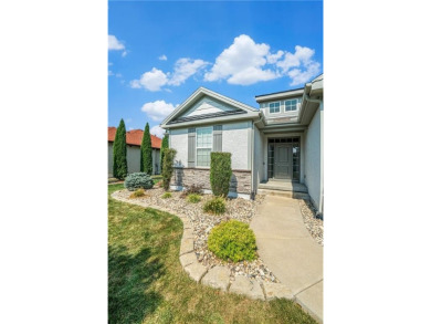 With gorgeous curb appeal and sweeping lake views from nearly on Falcon Lakes Golf Course in Kansas - for sale on GolfHomes.com, golf home, golf lot