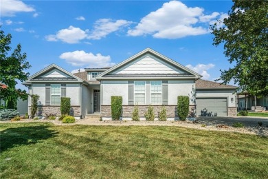 With gorgeous curb appeal and sweeping lake views from nearly on Falcon Lakes Golf Course in Kansas - for sale on GolfHomes.com, golf home, golf lot