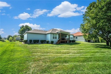 With gorgeous curb appeal and sweeping lake views from nearly on Falcon Lakes Golf Course in Kansas - for sale on GolfHomes.com, golf home, golf lot