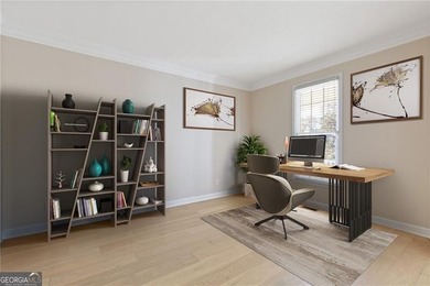 Beautiful traditional-style home with a rocking chair front on Canongate At Olde Atlanta Golf Club in Georgia - for sale on GolfHomes.com, golf home, golf lot