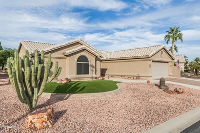This immaculate, well-maintained home is nestled in a quiet on Tuscany Falls At Pebble Creek in Arizona - for sale on GolfHomes.com, golf home, golf lot
