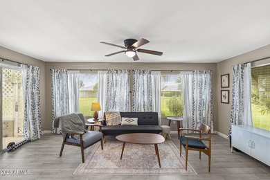 Stunning mid-century modern farmhouse with true Sun City charm! on Sun City-Willow Creek / Willow Brook  in Arizona - for sale on GolfHomes.com, golf home, golf lot