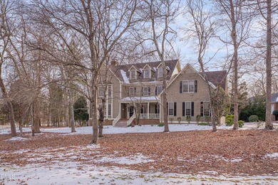 This impressive and stately home is nestled perfectly in the on Treyburn Country Club in North Carolina - for sale on GolfHomes.com, golf home, golf lot