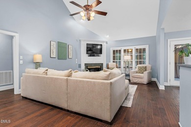 Set along the 13th green in The River subdivision of Lake Royale on River Golf and Country Club at Lake Royale in North Carolina - for sale on GolfHomes.com, golf home, golf lot