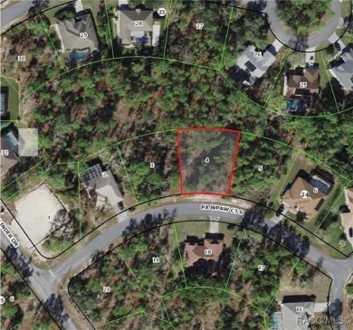 Great building lot, .28 acres.  Country Club, golf, tennis on Sugarmill Woods Golf and Country Club in Florida - for sale on GolfHomes.com, golf home, golf lot