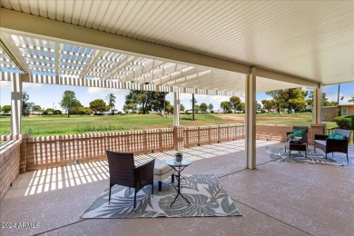 Double Fairway Home on the 10th hole.  This twin home has been on Sun City Country Club in Arizona - for sale on GolfHomes.com, golf home, golf lot