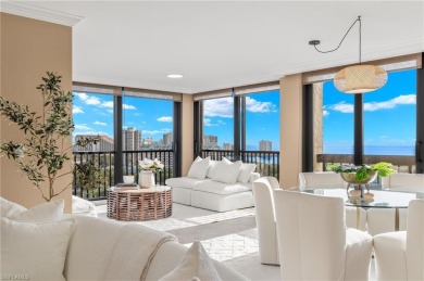 Luxuriate in this 15th-floor Chateaumere Royale condo in Pelican on Club at Pelican Bay Golf Course in Florida - for sale on GolfHomes.com, golf home, golf lot