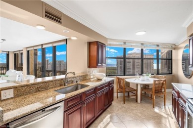 Luxuriate in this 15th-floor Chateaumere Royale condo in Pelican on Club at Pelican Bay Golf Course in Florida - for sale on GolfHomes.com, golf home, golf lot