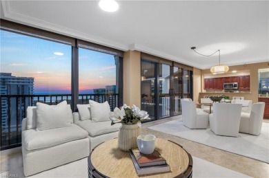 Luxuriate in this 15th-floor Chateaumere Royale condo in Pelican on Club at Pelican Bay Golf Course in Florida - for sale on GolfHomes.com, golf home, golf lot