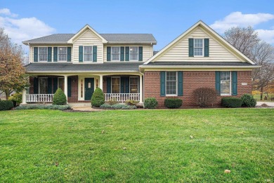 This traditional two story house sits on hole number 11 of Black on Black Squirrel Golf Club in Indiana - for sale on GolfHomes.com, golf home, golf lot