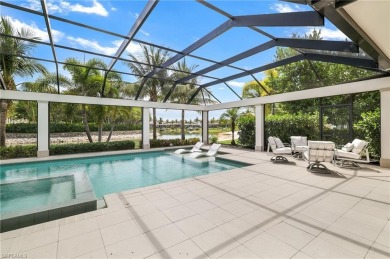 Welcome to this stunning modern residence nestled in an on Miromar Lakes Golf Club in Florida - for sale on GolfHomes.com, golf home, golf lot