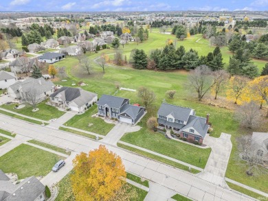 This traditional two story house sits on hole number 11 of Black on Black Squirrel Golf Club in Indiana - for sale on GolfHomes.com, golf home, golf lot