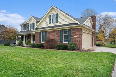 This traditional two story house sits on hole number 11 of Black on Black Squirrel Golf Club in Indiana - for sale on GolfHomes.com, golf home, golf lot