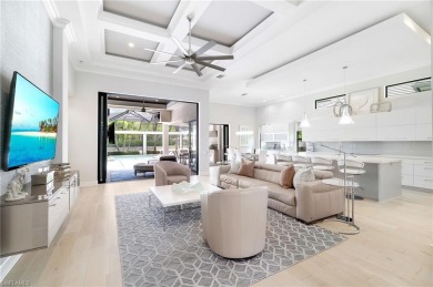 Welcome to this stunning modern residence nestled in an on Miromar Lakes Golf Club in Florida - for sale on GolfHomes.com, golf home, golf lot