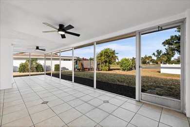 BRAND NEW VINYL PRIVACY FENCE JUST INSTALLED IN BACK YARD! THIS on Village Green Golf Club of Sarasota in Florida - for sale on GolfHomes.com, golf home, golf lot