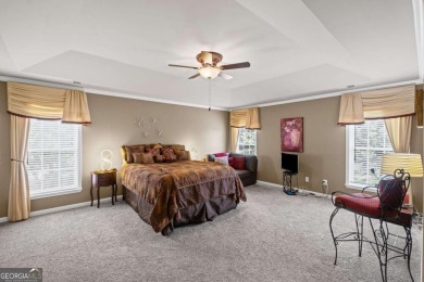 CUSTOM MODEL HOME with RICH UPGRADES and NEW FLOORING AND on Sugar Hill Golf Club in Georgia - for sale on GolfHomes.com, golf home, golf lot