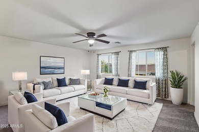 Beautifully upgraded home close to the lakes, yacht club & more on Estrella Mountain Ranch Golf Course in Arizona - for sale on GolfHomes.com, golf home, golf lot