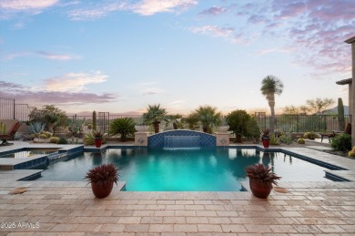 This single level Spanish estate with Desert Mountain Golf on Desert Mountain Golf Club - Renegade Course in Arizona - for sale on GolfHomes.com, golf home, golf lot