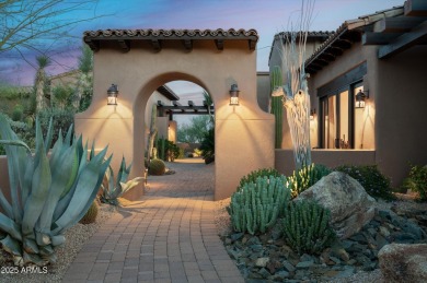 This single level Spanish estate with Desert Mountain Golf on Desert Mountain Golf Club - Renegade Course in Arizona - for sale on GolfHomes.com, golf home, golf lot