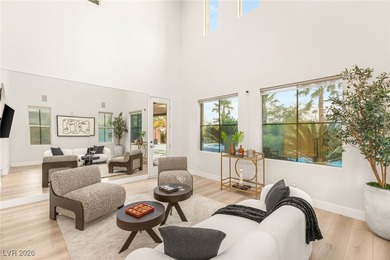 Seamless indoor-outdoor living meets luxury in this renovated on Red Rock Country Club in Nevada - for sale on GolfHomes.com, golf home, golf lot