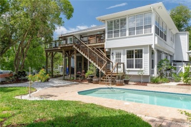 This updated waterfront stilt home in Crystal River is a rare on Plantation Inn and Golf Resort  in Florida - for sale on GolfHomes.com, golf home, golf lot