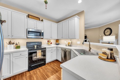 Highly desirable end-unit townhome in the sought-after Heritage on Heritage Golf Club in North Carolina - for sale on GolfHomes.com, golf home, golf lot