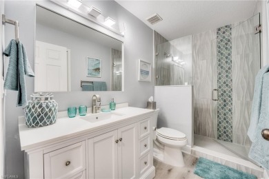 Welcome to a beautifully UPDATED THREE BEDROOM end unit condo on Estero Country Club in Florida - for sale on GolfHomes.com, golf home, golf lot