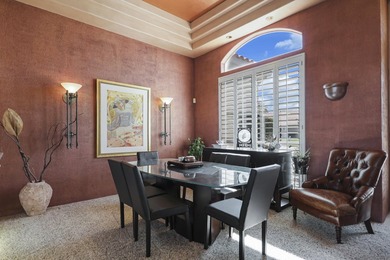 Stunning custom home built by Fox Brothers, sits on an elevated on Bermuda Dunes Country Club in California - for sale on GolfHomes.com, golf home, golf lot