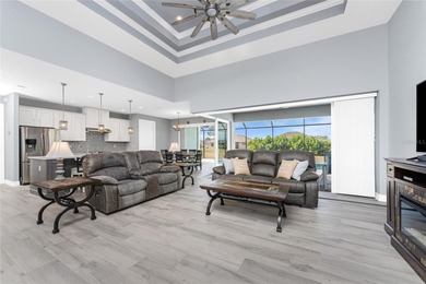 Gorgeous inside and out, this 2020 DM Dean custom built home is on Pinemoor West Golf Club in Florida - for sale on GolfHomes.com, golf home, golf lot