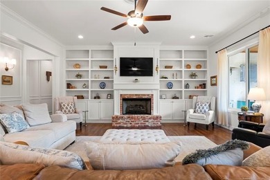 Experience timeless elegance and Southern charm in this on The Patriot in Oklahoma - for sale on GolfHomes.com, golf home, golf lot