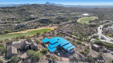 Contemporary new build designed for seamless indoor-outdoor on Eagle Mountain Golf Club in Arizona - for sale on GolfHomes.com, golf home, golf lot