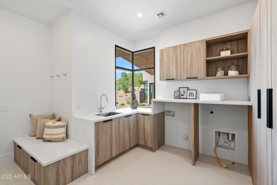 Contemporary new build designed for seamless indoor-outdoor on Eagle Mountain Golf Club in Arizona - for sale on GolfHomes.com, golf home, golf lot