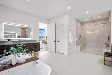 Contemporary new build designed for seamless indoor-outdoor on Eagle Mountain Golf Club in Arizona - for sale on GolfHomes.com, golf home, golf lot