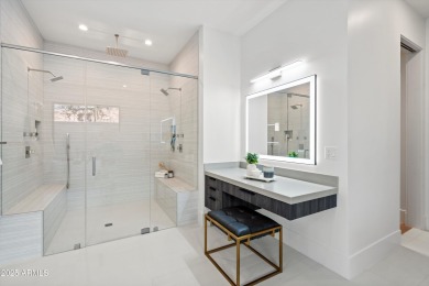 Contemporary new build designed for seamless indoor-outdoor on Eagle Mountain Golf Club in Arizona - for sale on GolfHomes.com, golf home, golf lot