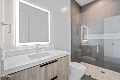 Contemporary new build designed for seamless indoor-outdoor on Eagle Mountain Golf Club in Arizona - for sale on GolfHomes.com, golf home, golf lot