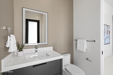 Contemporary new build designed for seamless indoor-outdoor on Eagle Mountain Golf Club in Arizona - for sale on GolfHomes.com, golf home, golf lot