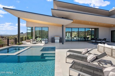 Contemporary new build designed for seamless indoor-outdoor on Eagle Mountain Golf Club in Arizona - for sale on GolfHomes.com, golf home, golf lot