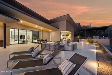 Contemporary new build designed for seamless indoor-outdoor on Eagle Mountain Golf Club in Arizona - for sale on GolfHomes.com, golf home, golf lot